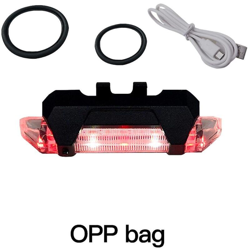 Feu arrière de vélo rechargeable usb led feu arrière de vélo étanche voyant d'avertissement de sécurité de vélo accessoires de cyclisme de nuit