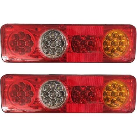 Feu arrière de voiture 2 pièces 12v 36 Led feux arrière 6 fonctions remorque remorque caravane camion lampe arrière