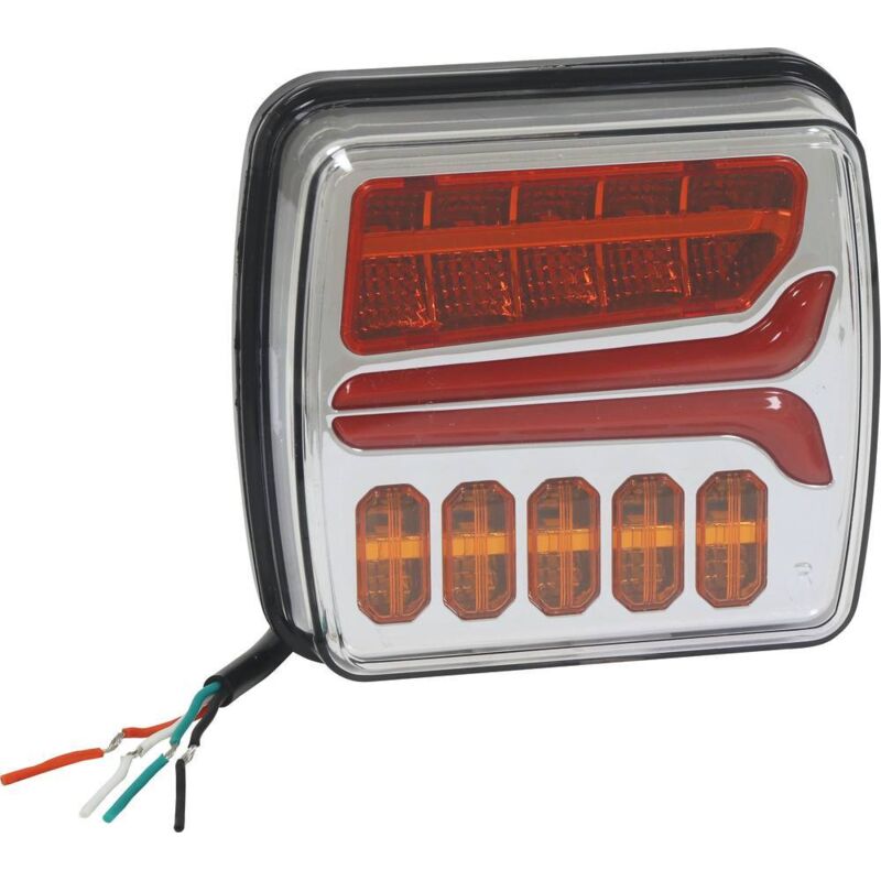 Sodiflash - feu arriere design led rouge/orange 4 fonctions gauche 16050