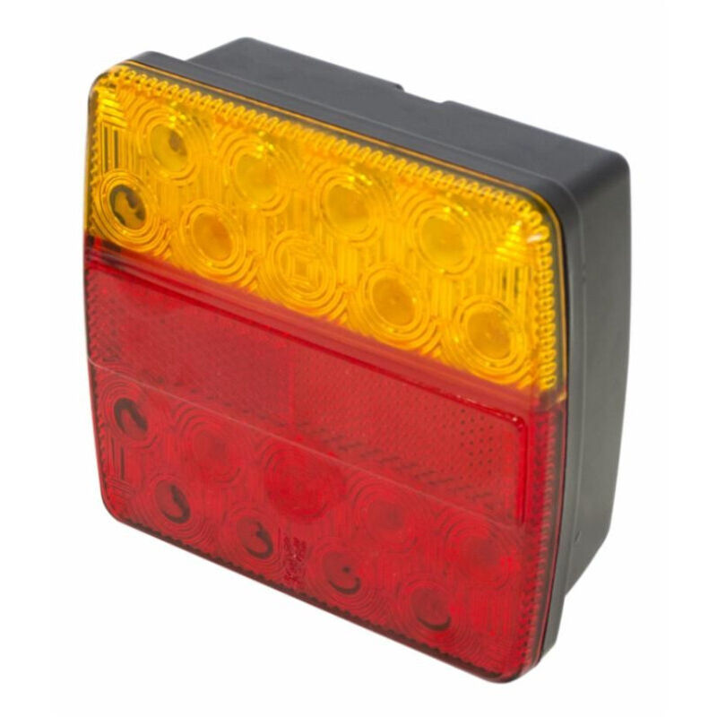 Lem Select - Feu arrière droit 3 fonctions + catadioptre Led 12v 105x100 mm
