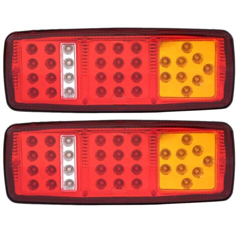 Feu arrière feu arrière, 1 paire de voyants LED feux arrière frein arrière feu arrière pour camion remorque 12 V RV