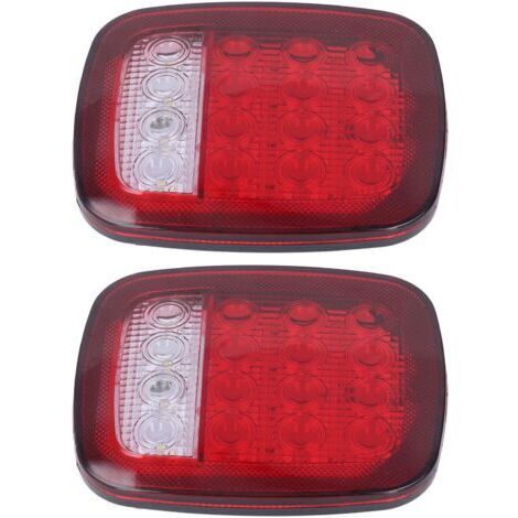 Feu arrière, feu stop, clignotant et feu de recul à 16 LED, compatible avec Jeep Wrangler TJ, CJ et JK.
