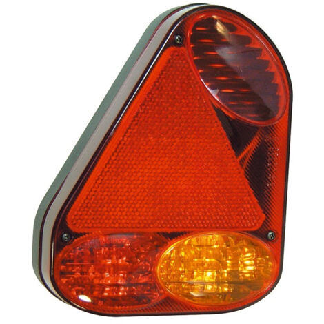 Feu arrière gauche 5 fonctions – Clignotant, stop, veilleuse, brouillard, triangle – 12V, dimensions 220x175x50mm – CEA