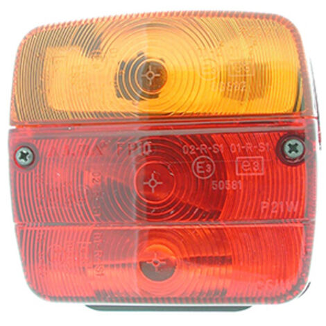 feu arrière gauche adaptable avec éclairage de plaque - l: 110mm, h: 100mm