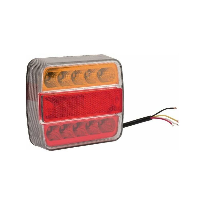 Feu arrière LED carré universel câblé GOPART LA45043