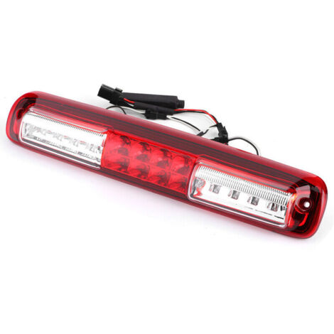 Feu arrière LED de frein en hauteur pour Chevy Silverado 1500/2500/3500 99-06 Rouge et Blanc,de DEBUNS