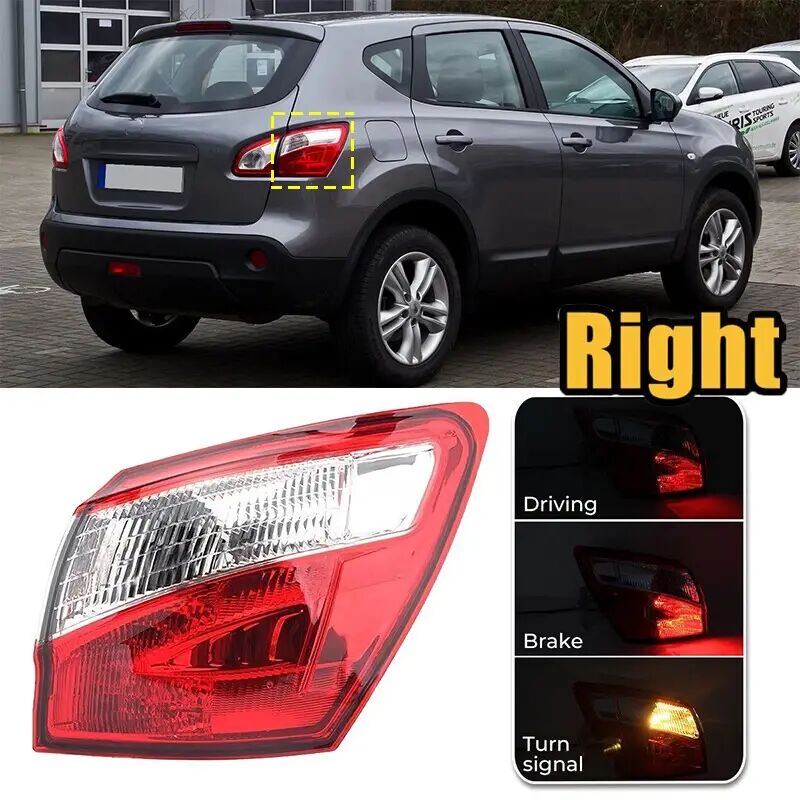 Zoternen - Feu arrière led étanche et résistant aux chocs, aile extérieure, pour Qashqai 2010 à 2014, droite: 26550 BR00A