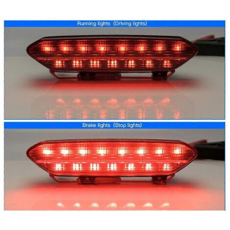 Feu arrière LED noir pour VTT - Feu stop -