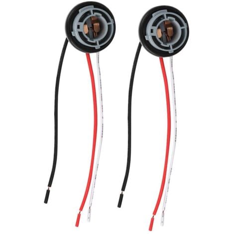 AUTRES Feu Arriere Megane 3 Douille,Support D'Ampoule Arrière Citroen C4,Supports De Feux Latéraux,Bornes Et Faisceaux De Câblage 2 Pièces 1157 Douille Led Clignotant Frein Ampoules Support Adaptateur Base
