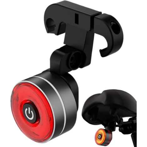 Feu Arrière pour Vélo - Feu Arrière Vélo Intelligent avec Capteur - Étanche