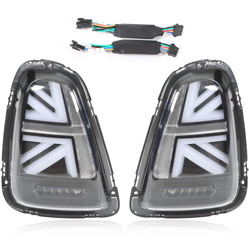 Feu arrière rétrofit, Mini Cooper R56 2007-2013, ensemble de feux arrière led, paire gauche et droite, blanc + noir - Jeffergarden