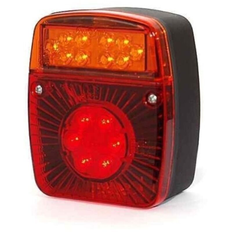 Feu arrière réversible à LED 4 fonctions pour remorque