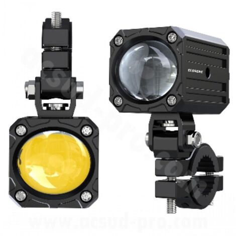 Feu avant additionnel carré à LED ECOBENE 12V 50W homologué pour