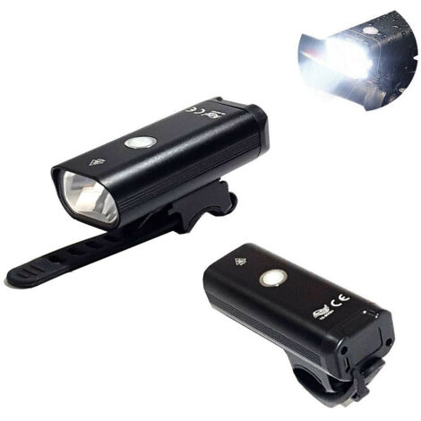 Feu Avant Led Cob Rechargeable Par Usb Pour Vélo, Blanc Te-b0084