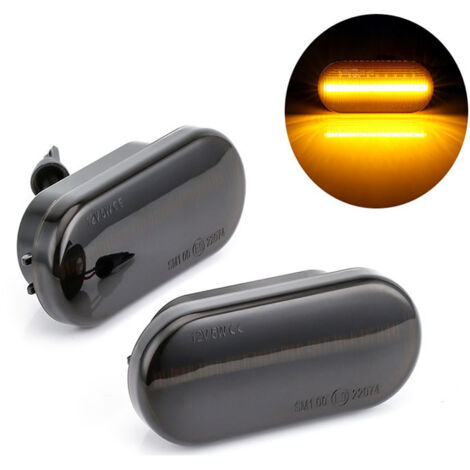 Feu clignotant dynamique, feux de position latéraux à LED remplaçantes pour Golf 3, Polo, V-W, T5, Sharan, Passat 14805294
