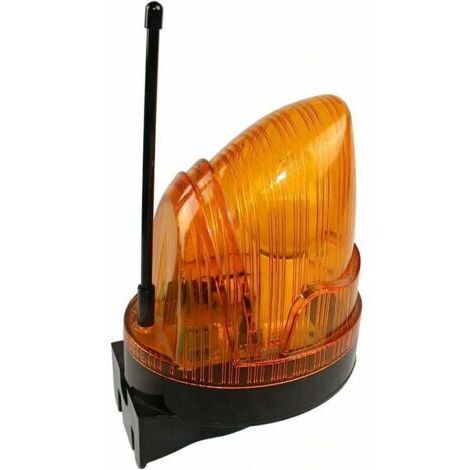 Feu clignotant et accessoires pour motorisation, feu clignotant universel 220 V pour portail avec antenne et signal lumineux LED, feu clignotant Guazhuni