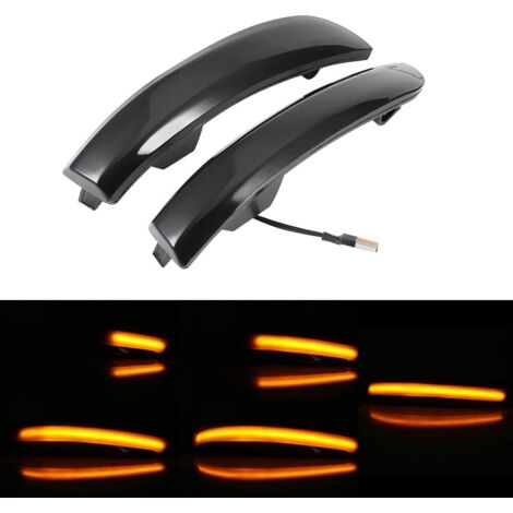 Feu clignotant séquentiel dynamique LED Marqueur latéral Rétroviseur Clignotant pour pour F-ord Kuga Escape EcoSport 2013-2018