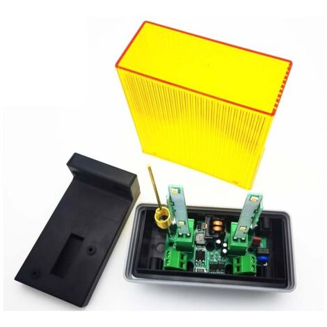 Feu d’alarme LED pour porte – Lampe clignotante d’alerte 12 V / 24 V / 220–265 V – Accessoire sonore avec sirène intégrée – Compatible sécurité industrielle et résidentielle yun