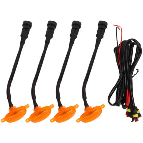 Feu de Calandre Avant, Kit D'éclairage de Calandre LED de Voiture Feux de Position LED 3000k Jaune IP67 étanche pour Remorque de Camion de Camion de Voiture.