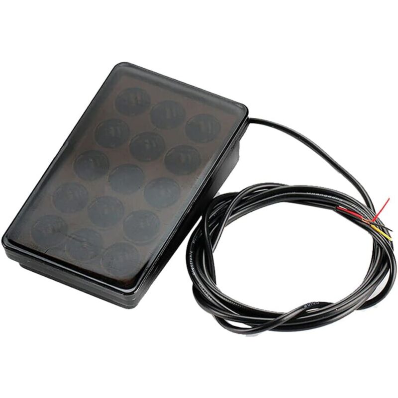 Csparkv - Feu de Frein de Voiture à led 15LED F1 Style Universal Shell Pilot Light Becquet ArrièRe de Voiture Feu de Stop à led Feu ArrièRe Coque