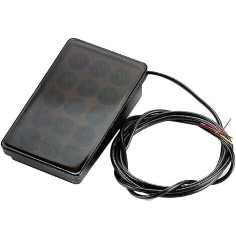 Feu de Frein de Voiture à LED 15LED F1 Style Universal Shell Pilot Light Becquet ArrièRe de Voiture Feu de Stop à LED Feu ArrièRe Coque Noire