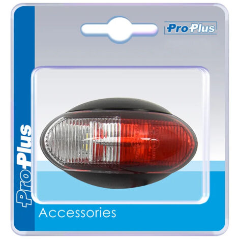 Feu De Gabarit 10-30v Rouge/blanc 60x34mm Led Dans Blister