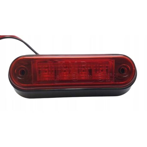 FEU DE GABARIT À LED ROUGE 4x LED 12V 24V ARRIÈRE REMORQUE SEMI-REMORQUE BUS