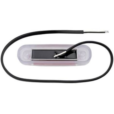 FEU DE GABARIT ARRIÈRE ROUGE SECORÜT 90046 TRANSPARENT EXTRÊMITÉS DE CÂBLE OUVERTES 12 V, 24 V