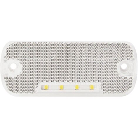 FEU DE GABARIT AVANT BLANC SECORÜT 90906 EXTRÊMITÉS DE CÂBLE OUVERTES 12 V, 24 V