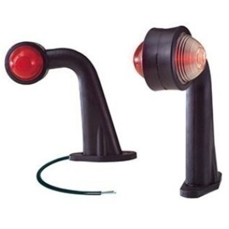 Feu de gabarit déporté 90° souple et réversible – Caoutchouc flexible – Montage rapide sur remorque et caravane – Dimensions 17,5 cm – Aj.Ba
