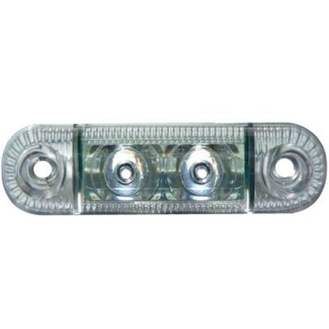 Feu de gabarit latéral blanc SecoRüt 61282 verre transparent 12 V, 24 V
