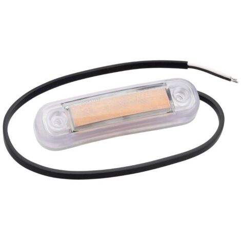 Feu de gabarit latéral orange Fristom 90047 transparent extrêmités de câble ouvertes 12 V, 24 V - orange