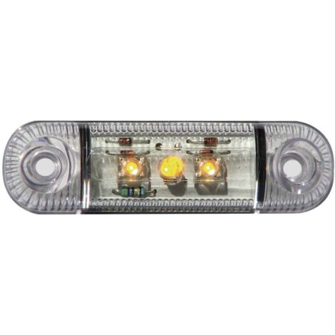 Feu de gabarit latéral orange SecoRüt 61281 verre transparent 12 V, 24 V