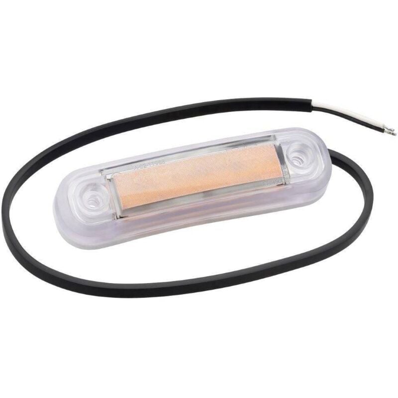 Feu de gabarit latéral orange Fristom 90047 transparent extrêmités de câble ouvertes 12 v, 24 v