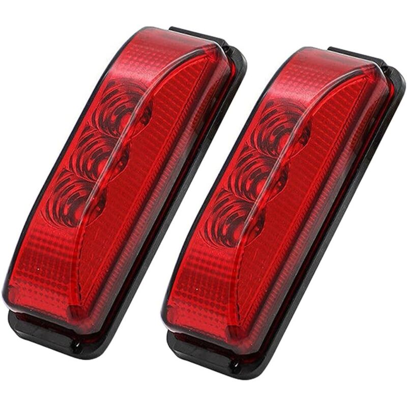 Feu de Gabarit Latéral étanche, 2 pièces led Voyant de Feu de Balisage Latéral 24 v, Auto Feux Latéraux pour Camionnette Camion Caravane Voiture
