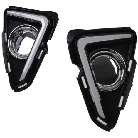 Feu de jour à LED pour Toyota RAV4 2016-2018, clignotant ambre noir