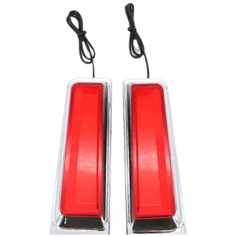 Feu de jour à LED rouge pour moto, feu stop arrière.