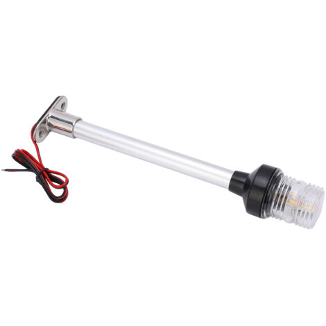 Feu de navigation LED marin 12 pouces, lumière d’ancrage fixe pour bateaux et yachts 12V‑24V