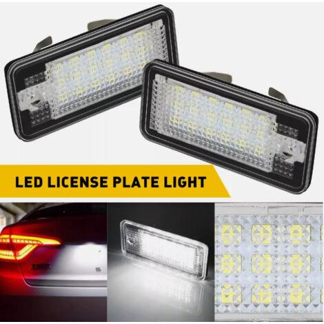 Feu de plaque LED universel pour voitures – Compatible avec Audi A3, A4, A6, A8, Q7, RS4, RS6 – Éclairage blanc brillant, installation facile, homologué ECE  dengyankun