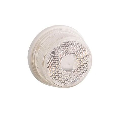 Feu de position blanc 12V – Diamètre 80mm – Hauteur 38mm – Catadioptre intégré pour meilleure visibilité – Jokon