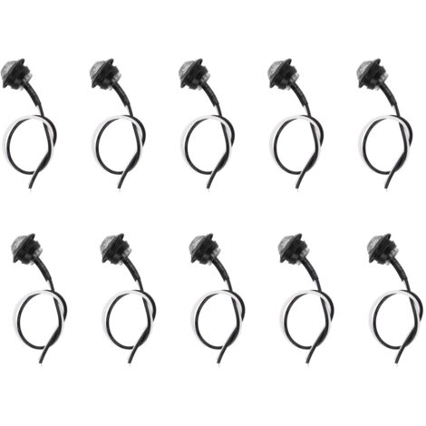 Feu de Position Latéral LED Feu Arrière Rond Indicateur de Queue 10 Pièces pour RV pour Camion pour Ramassage (Lumière blanche).