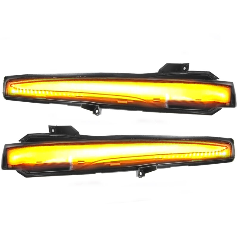 Debuns - Feu de position latéral pour rétroviseur, lentille fumée, clignotant led de remplacement pour Mercedes-Benz Classe v W447 2014-2018,de