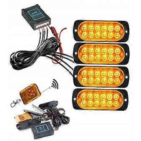 Feu de position stroboscopique à LED 12-24 V avec télécommande