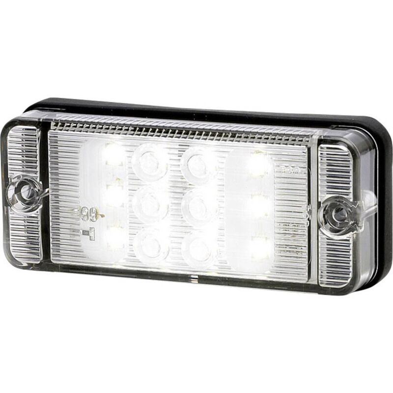 Feu de recul arrière blanc SecoRüt 95702 verre transparent extrêmités de câble ouvertes 12 V, 24 V