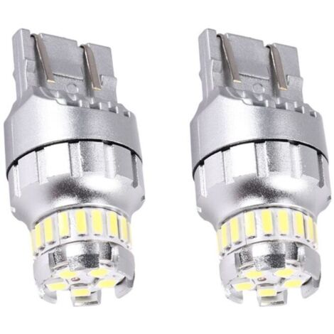 Feu de recul LED T20 7440 W21W avec connexion CAN bus. Feu stop arrière 7443. 6000K. Lampe ultra-lumineuse.