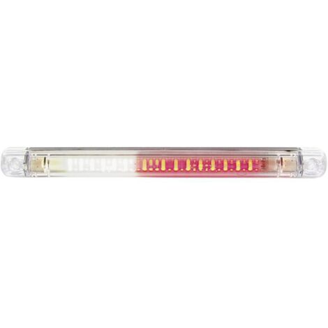 Feu de recul pour remorque arrière rouge, blanc SecoRüt 95556 verre transparent 12 V, 24 V