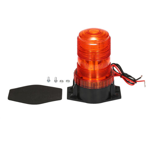 Feu de signalisation d'urgence à 30 LED ambre/jaune 18 W, clignotant, stroboscopique, pour chariots élévateurs, tracteurs, voiturettes de golf, UTV, voitures, bus, 9-30 V