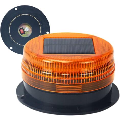 Feu de signalisation LED – Feu de signalisation magnétique Feux clignotants solaires Feu LED sans fil Feu de secours Feu pour véhicules (camions, voitures, véhicules, tracteurs, SUV)
