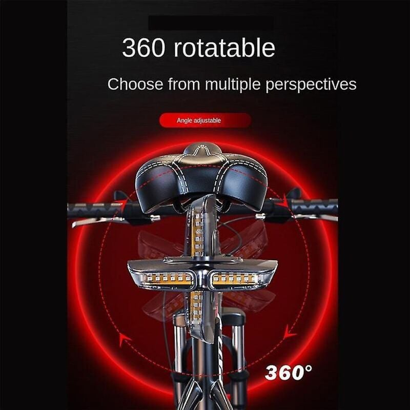 Feu de vélo clignotant indicateur feu avant arrière télécommande feu arrière phare pour vélo usb Recha