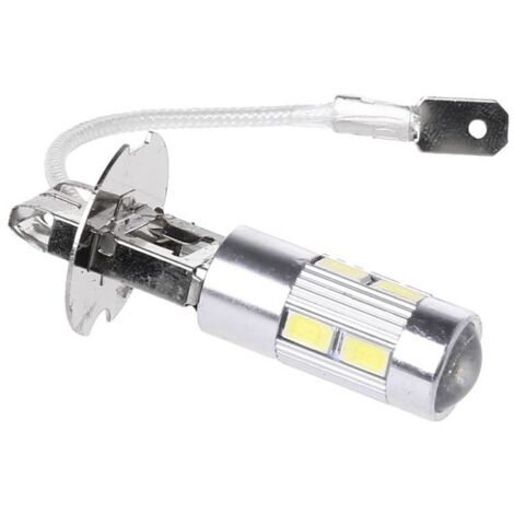 Feu de voiture Super lumineux Led H3 10SMD 6000 10, 5630 K 12V, décodage d'ampoule de conduite, antibrouillard 2pcs